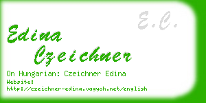 edina czeichner business card